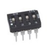 Przełącznik DIP 4-pozycyjny SPST THT 0,1 mA (z przełączaniem), 100 mA (bez przełączania), 100 mA (z przełączaniem) -40