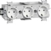 Gniazdo Schuko 3-kr wtycz.zacisk mont.front.bia GS30019010