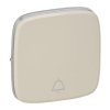 VALENA ALLURE Klawisz kremowy przycisku przewyłącznikanego no/nc z symbolem dzwonka 755016 LEGRAND