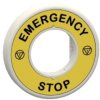 Label, illuminable, 24 VAC/VDC, 60 mm, for emergency stop pushbutton, ZBY9W3B330