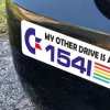 Commodore retro bumper stickers