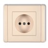FLEXI Gniazdo pojedyncze bez uziemienia (bez przesłon torów prądowych) beżowy 1FGP-1 KARLIK