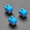 Adafruit Step Switch with LED - Three Pack of Blue Plastic with Red LED