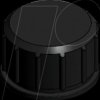 43-16213 Protection cap for M12x1 connector, black