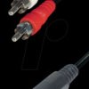 A 43L 2x RCA connectors to 6.3 mm jack socket, 0.2 m