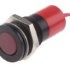 Lampka kontrolna do montażu panelowego 24V dc, czerwona 14mm LED Wyprowadzenia RS PRO