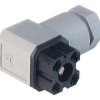 G4W1F Au 0,8 gniazdo 4 stykowe na kabel, lutowane, śruba M3x20 i uszczelka w kpl., szare, Hirschmann, 934386106