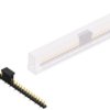 Pin header, 30 pole, pitch 2.54 mm, angled, black, SLLP5SMD03830SBSM