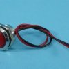 12V DC 18mm RED MET.WYPUKŁA