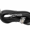 Kabel telefoniczny na wymiar 6P2C czarny 1mb