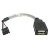StarTech.com USBMBADAPT 6 inch USB A Female To Motherboard Header Adapter