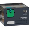 Przekaźnik mocy 24V dc 4PDT Schneider Electric 2W, na szynę DIN 388Ω Wciskane