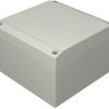 Aluminum enclosure, (L x W x H) 120 x 120 x 81 mm, gray (RAL 7038), IP66, 041212080