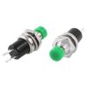 PRZYCISK PBS-10BG monostabilny ZIELONY 1A 250V okrągły zwierny