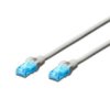 Kabel Krosowy (Patch Cord) U/Utp Kat.5E Szary 1,5M Dk-1512-015