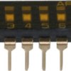 DIP switche, 4 pole, straight, 25 mA/24 VDC, IKD0400000