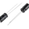Kondensator 100μF 25V dc Radialny, Otwór przelotowy RS PRO roztaw: 2.5mm 6.3 (Dia.) x 11mm