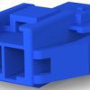 Socket housing, 2 pole, pitch 3.96 mm, straight, blue, 2005249-6
