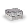 Obudowa Cubo S 175x175x100mm podstawa 50mm przetłoczenia Pg pokrywa przezroczysta IP67 PC SPCK181810T