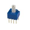 Obrotowy przełącznik wyboru, SP5T, 100 mA, 5V dc, 5-położeniowy, Nidec Components SS-10
