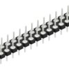 Pin header, 30 pole, pitch 2.54 mm, straight, black, 10043554