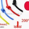 Kabel silikonowy czerwony; cynowana miedź 0,06mm2