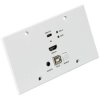 LINDY 38388 Cat.6 HDMI 4K60 & USB-C HDBaseT Wall Plate KVM Transmitter 150m