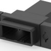 Plug housing, 3 pole, pitch 3.81 mm, straight, black, 2-178802-3