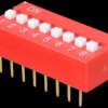 Dip switch, vertical, 8-pin