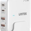 Unitek P1228AWH01-EU Ładowarka biurkowa GaN 70W 2xUSB-A 2xUSB-C