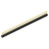 Pin header, 32 pole, pitch 2.54 mm, straight, black, SL 11 112 32 S