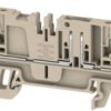 Disconnect/test-disconnect terminal block, push-in connection, 0.5-2.5 mm², 20 A, 6 kV, dark beige, 1989930000