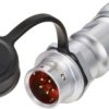 Złącze okrągłe męskie push-pull Weipu SF1211/P5 II, 5 pin, 180 V/AC, IP67, do lutowania