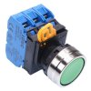 YW4B-A1E30G Green 22mm Metal Bezel Maintained Push Button Switch 3NO IP65 IDEC