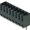 Pin header, 8 pole, pitch 3.5 mm, straight, black, 1842380000