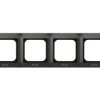 IMPRESJA METALIK Ramka 4 poczwórna do wyłączników IP44 antracyt RH-4Y/50 OSPEL