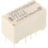 Przekaźnik sygnału, 12V dc, 2 A, DPDT, 2-polowy, montaż PCB, Omron HFD4