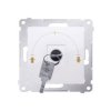 SIMON 54 Wyłącznik żaluzjowy na kluczyk biały chwilowy-przycisk 3 pozycyjny I-0-II DPZK.01/11 KONTAKT SIMON