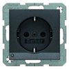 Gniazdo SCHUKO z podświetleniem orientacyjnym Berker B.3/B.7 antracyt mat 41091606