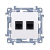 SIMON10 biały CT2.01/11 Gn. 2xRJ12 tel. KONTAKT