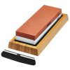 Draper 23949 D/S Whetstone with Non-Slip Base & Angle Guide 1000/6000 Grit