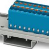 Distribution block, push-in connection, 0.14-2.5 mm², 17.5 A, 6 kV, blue, 1046950