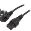 Kabel CEE 7/7 (E/F) wtyk kątowy, IEC C13 żeński 5m 10A IL13-EU1-H05-3100-500