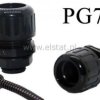 Dławnica kablowa hermetyczna; PG7 do peszla 10mm