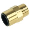 Sealey CAS22BSA 22mm x 3/4"bspt Brass Straight Adaptor
