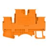 Złączka szynowa zaciskowa pomarańczowa 2,5mm2 2-piętrowa 4-przewodowa DSKK2.5-01P-15-00A(H
