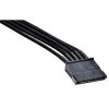BeQuiet CS-6610 S-ATA Power Cable 1x SATA 600mm Black Sleeved