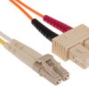Kabel Światłowodowy, Średnica: 62.5/125Μm, Om1 Wielomodowy, Pomarańczowy, Lc/Sc