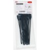 Cable tie, releasable, thermoplastic PUR, (L x W) 180 x 7 mm, bundle-Ø 10 to 45 mm, black, -40 to 85 °C, 115-07190, package with