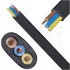 Kabel instalacyjny płaski EL-Instal NP YDYp 3x1,5mm2 czarny 450/750V uniepalniony Dca drut Eltrim